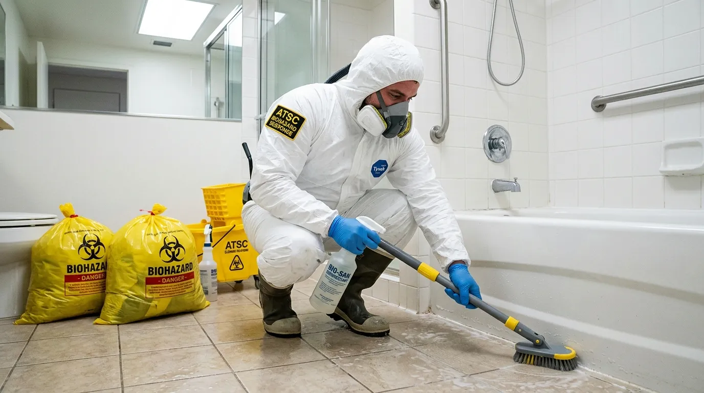 Decontamination equipment deployed for Blood Cleanup in Milton Village